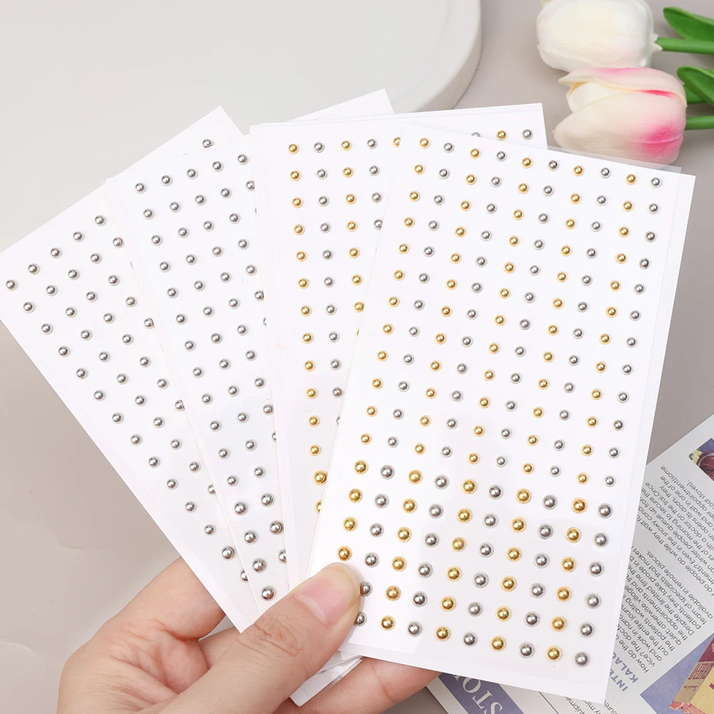 180PC Non-Piercing Lip, Nail & Body Stickers – Self-Adhesive, Waterproof, Reusable Fake Jewelry for Lips, Eyebrows, Nose & Belly Button