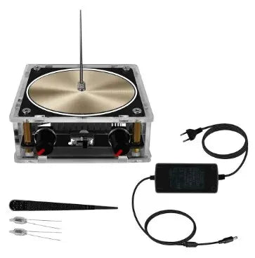 Music Tesla Coil Bluetooth/AUX – Dual Mode Music Box with Touchable Artificial Lightning, Audio Input for Science Experiments