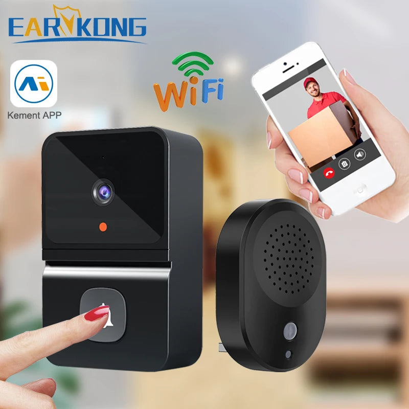 Intelligent Wireless Doorbell – Waterproof Smart Doorbell with 300m Remote Range, EU/UK/US Plug Options, Home Welcome Chime