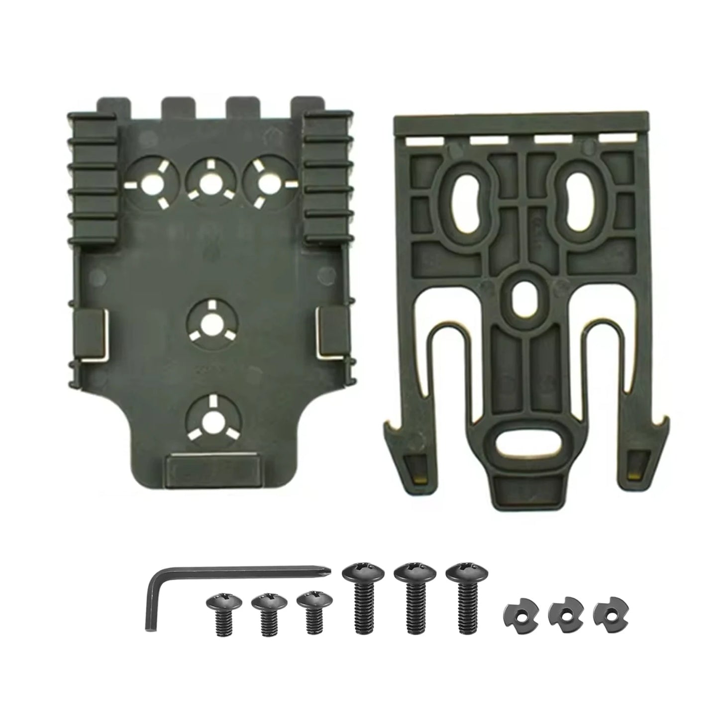 Tactical QLS Locking System Kit - QLS 19 Receiver & QLS 22 Fork Adapter for Pistol Holsters, Belts, Shooting & Airsoft Gear