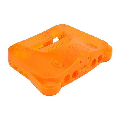 2-Pack Transparent Orange & Purple N64 Replacement Housing Shell – Translucent Case for Nintendo N64 Console