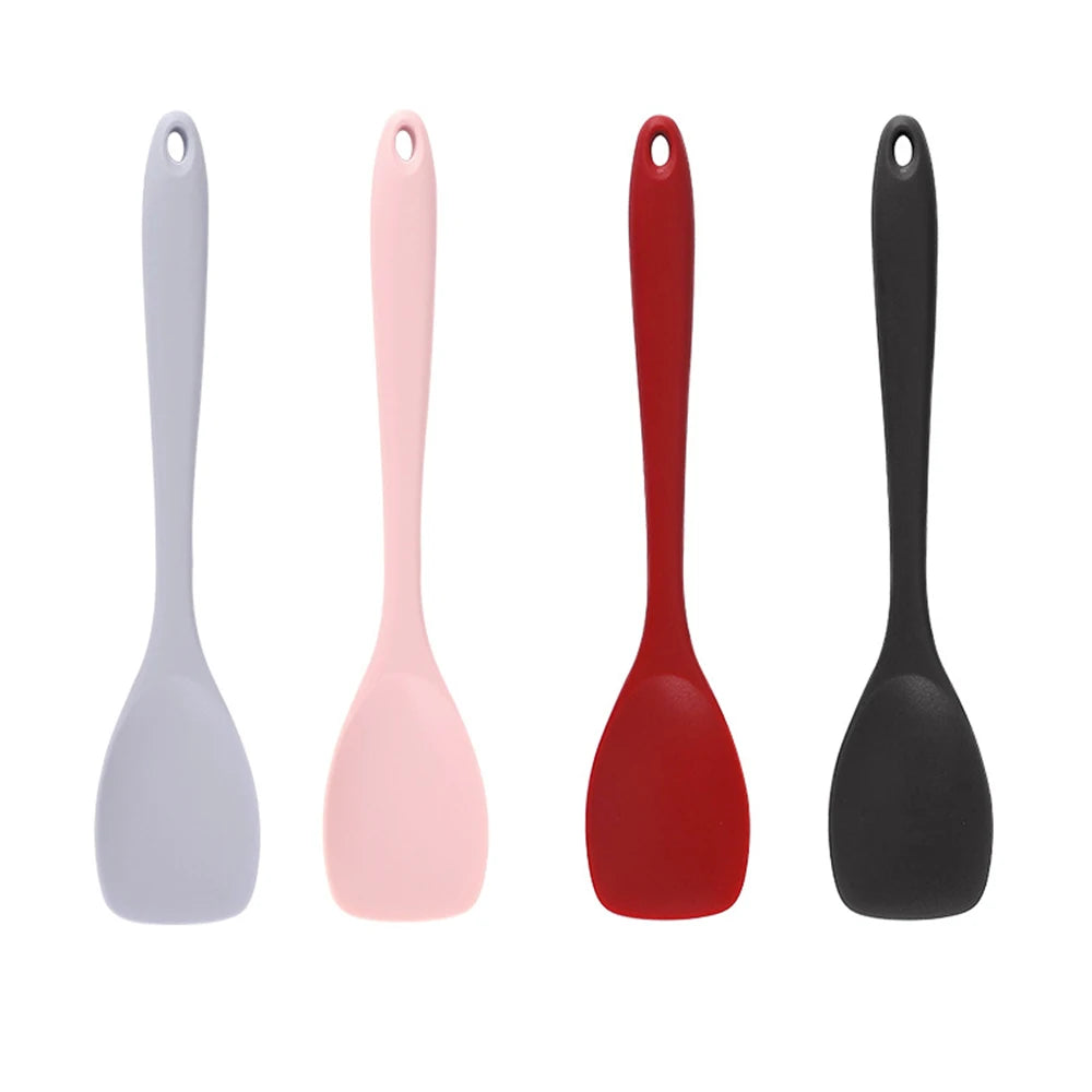 Silicone Flat Head Shovel – All-Inclusive Non-Stick Salad Spoon & Kitchen Spatula Utensil