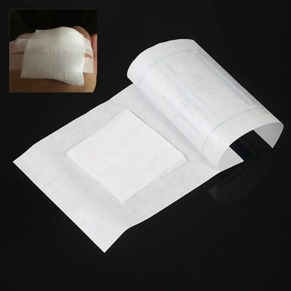 20PCS 8-Layer Sterile Cotton Gauze Pads - Waterproof Medical Wound Dressing, First Aid Supplies 5/7.5/10cm