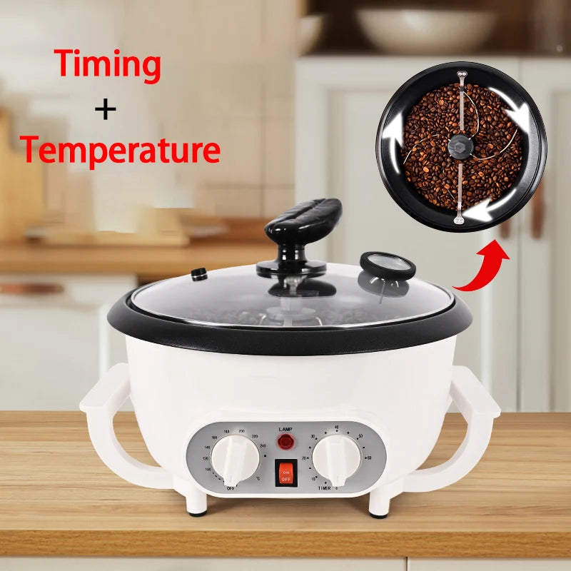 Electric Coffee Bean Roaster – Multi-Purpose Roasting Machine for Coffee, Peanuts, Popcorn, and Grains
