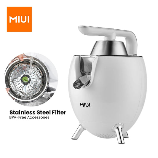 MIUI 850W Citrus Juicer - Stainless Steel Orange & Lemon Electric Juicer with Hard-Core Press and Aluminum Die-Casting Handle