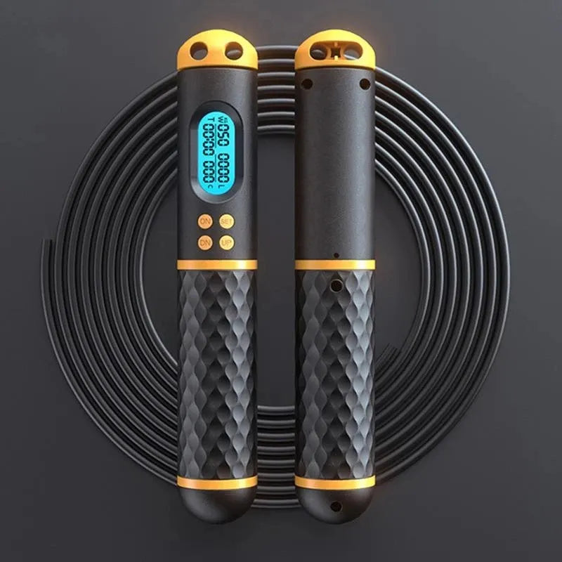 ProSpeed 2-in-1 Multifunctional Digital Skipping Rope | Professional Ball Bearings, Non-slip Handles, Calorie Counter | Perfect for Jumps and Fitness