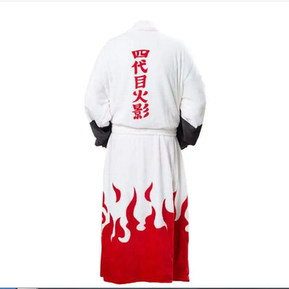 Naruto Akatsuki Uchiha Itachi Robe – Flannel Thickened Thermal Bathrobe Nightgown Pajama for Teens