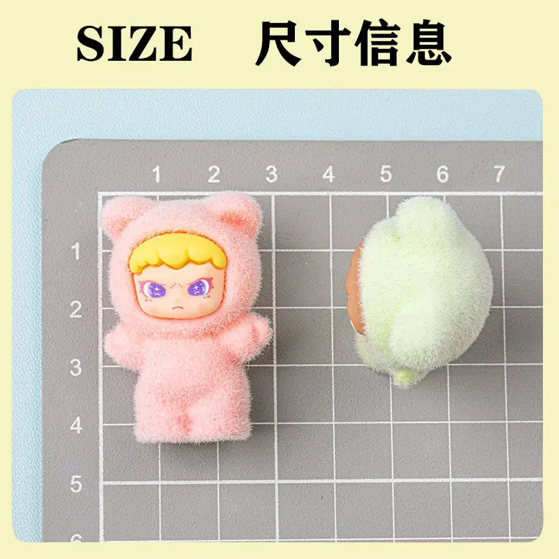 10pcs Anime Plush Dora DIY Decoration | Cute Mini Resin Doll Keychain Blind Box Gift