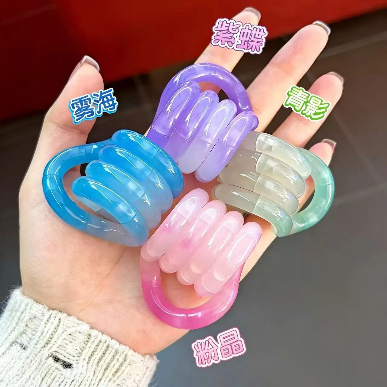 Tangle Fidget Rope Toy - Color Changing Stress Relief & Sensory Party Gift
