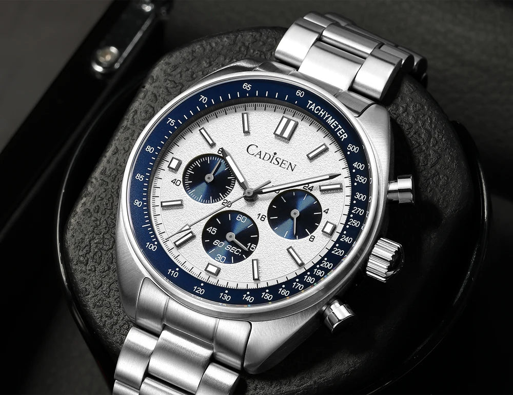 CADISEN 2024 Men’s Quartz Business Watch — VD53 Luxury Chronograph Timepiece for Men