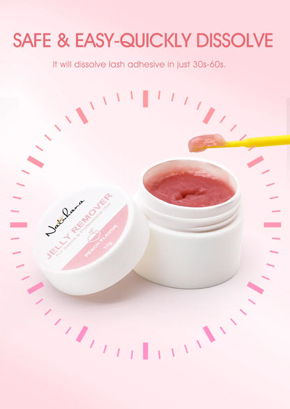 NATUHANA Eyelash Extension Jelly Remover – Fast, Safe, Non-Irritating Gel Glue Remover for Makeup