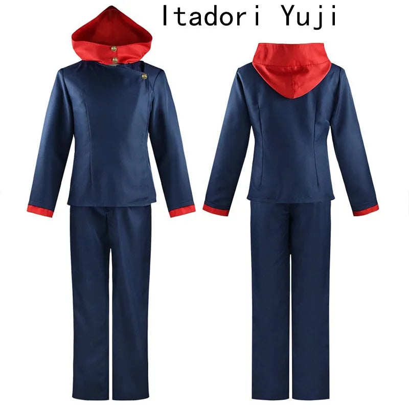 Jujutsu Kaisen Cosplay Costume - Yuji Itadori, Toge Inumaki & Megumi Fushiguro Uniform with Pants for Anime Conventions