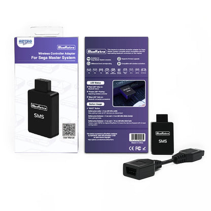 RetroScaler BlueRetro Wireless Controller Adapter – SMS Sega Master System Console Compatible