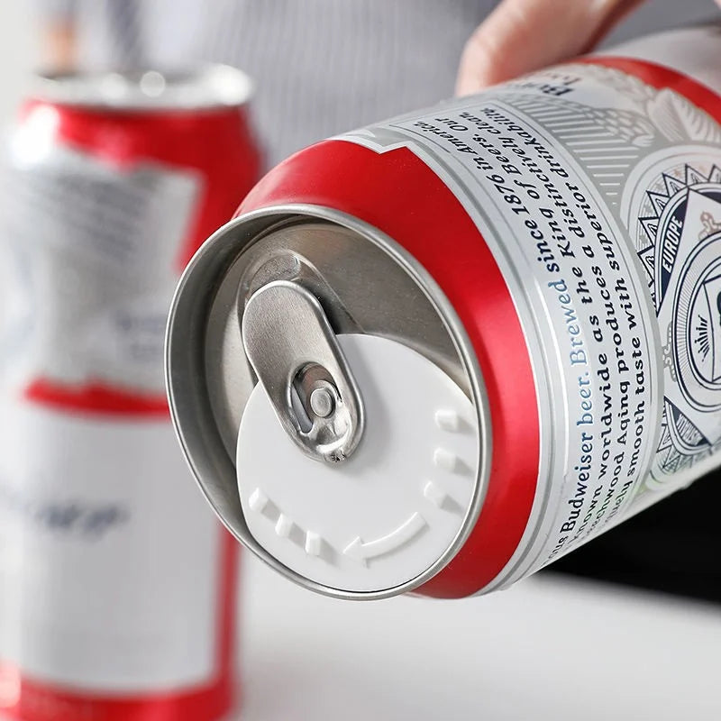 5Pcs Can Lid Sealer – Plastic Beverage Can Protector for Soda, Beer & Drink Bottles