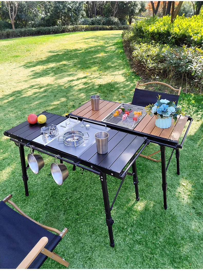 Lohascamping Folding IGT Table – Lightweight Adjustable Backpack Table for BBQ, Burner & Multifunctional Use
