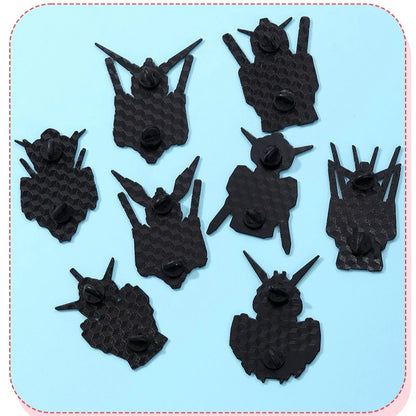 QHOT Mobile Suit Gundam Enamel Pins - Cartoon Alloy Brooch Badges for Bags, Backpacks and Anime Accessories
