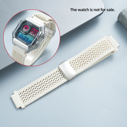 Sports Nylon Watch Band - 18mm Canvas Strap for Casio AE-1200WH AE-1300 and W-218 Watches