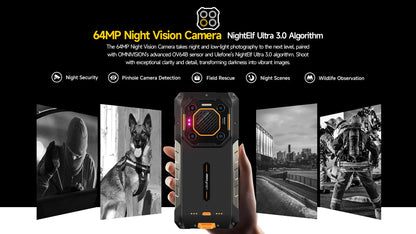 Ulefone Armor 26 Ultra 5G Rugged Waterproof Smartphone - 120W Fast Charging, 15600mAh, 200MP+64MP, 24GB+512GB, NFC