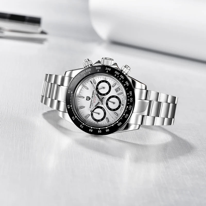 PAGANI DESIGN 2024 Quartz Men's Luxury Business Watch – Chronograph VK63 Waterproof