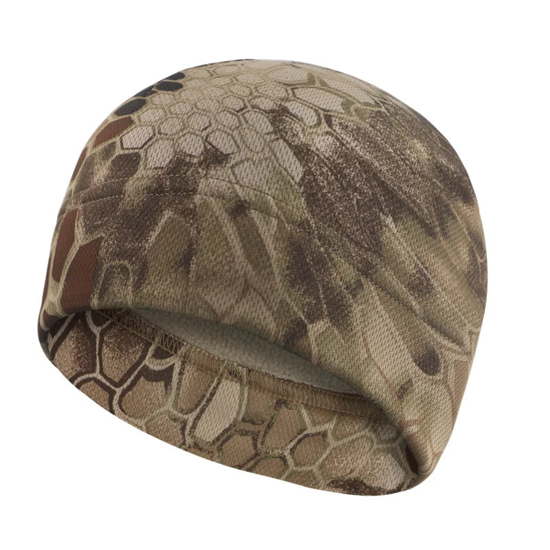 Men & Women Winter Fleece Watch Cap — Windproof Tactical Beanie for Hiking, Hunting & Outdoor Use