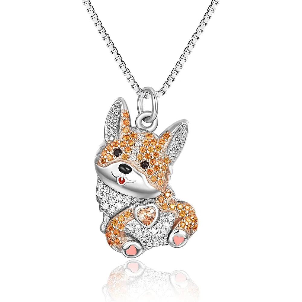 Schnauzer Dog Pendant Necklace – Cute & Elegant Puppy Jewelry for Women, Perfect Gift for Dog Lovers