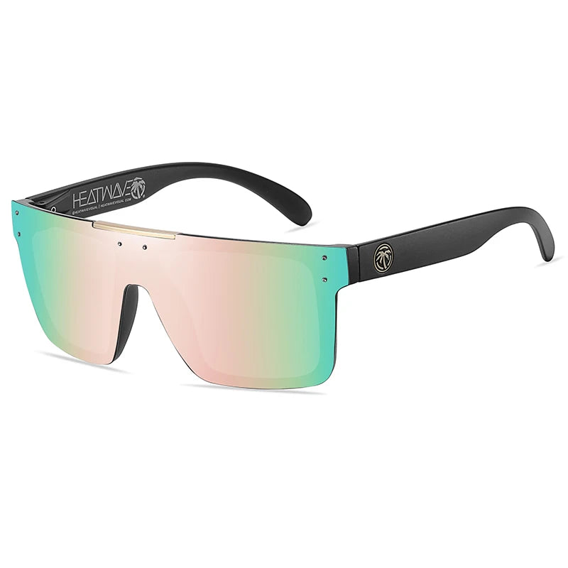 NEW Luxury Brand Mirrored Polarized Sunglasses — Men’s Sport Goggles with UV400 Protection & Case