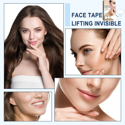 120-Piece Invisible Face Lifting Tape Set – Waterproof Transparent V-Shape Facial Patches for a Slimmer-Looking Face