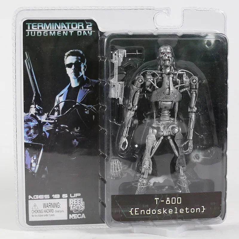 NECA Terminator 2 T-800 Arnold Schwarzenegger PVC Action Figure - 7" 18cm Collectible Model Toy