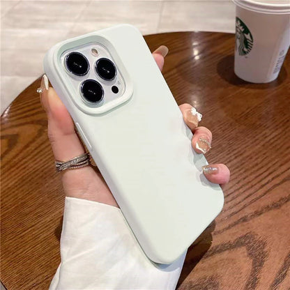 Liquid Silicone iPhone Case – Soft Shockproof Back Cover for iPhone 16/15/14/13/12/11 Pro Max