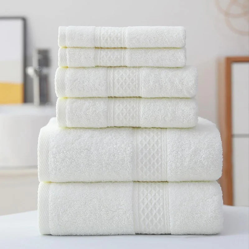 3pcs Luxurious Cotton Towel Set – Ultra Soft, Highly Absorbent Bath, Hand & Washcloth Towels for Home Bathroom