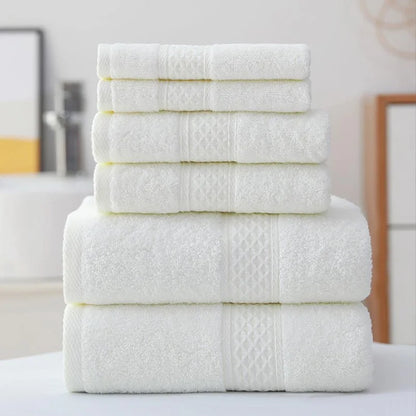 3pcs Luxurious Cotton Towel Set – Ultra Soft, Highly Absorbent Bath, Hand & Washcloth Towels for Home Bathroom