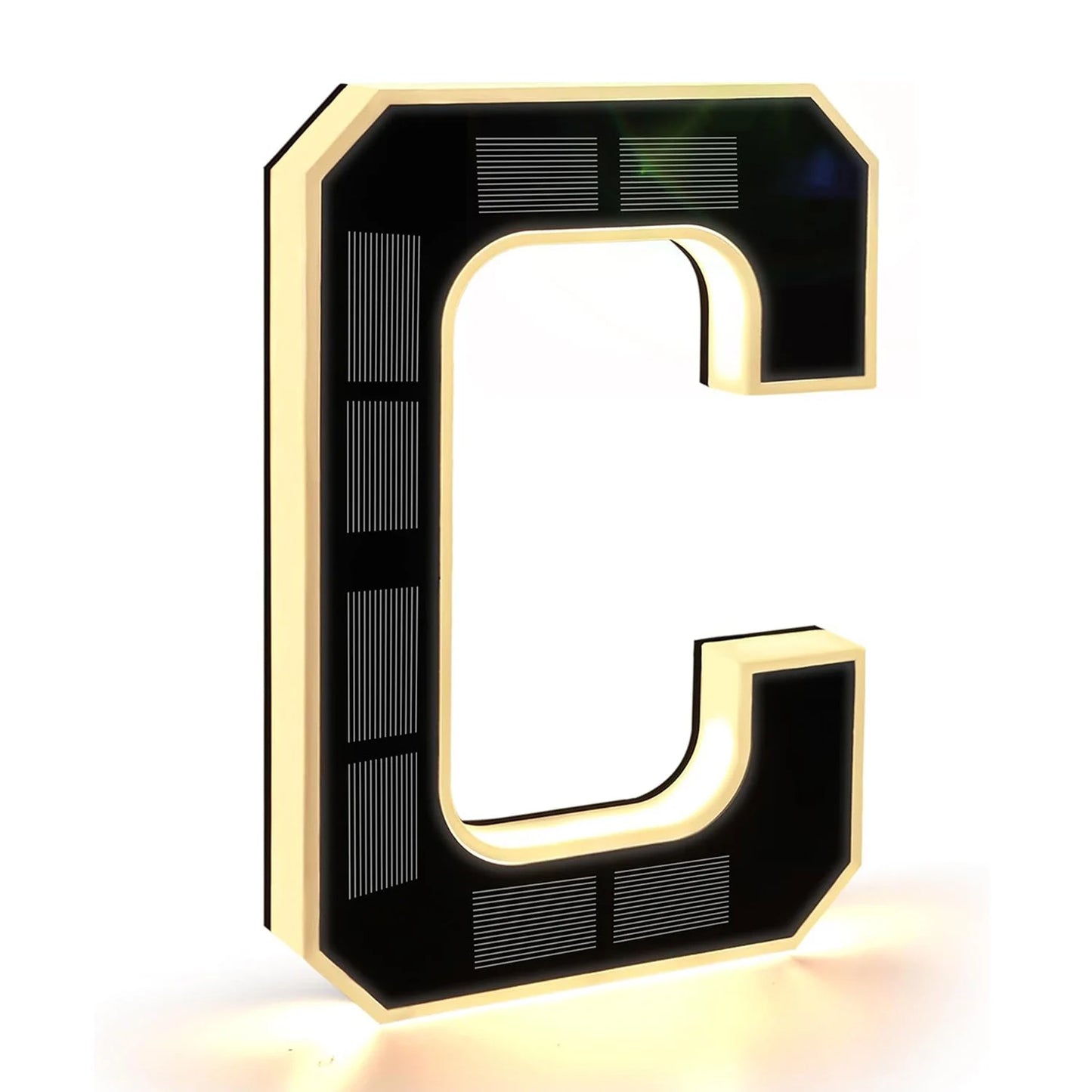 Solar House Number Light - Modern LED Address Sign with Light Sensor for Outdoor Use