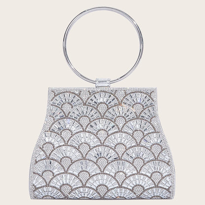 Women’s Rhinestone Diamond Evening Bag – Bridal Clutch Purse for Party, Wedding & Special Occasions