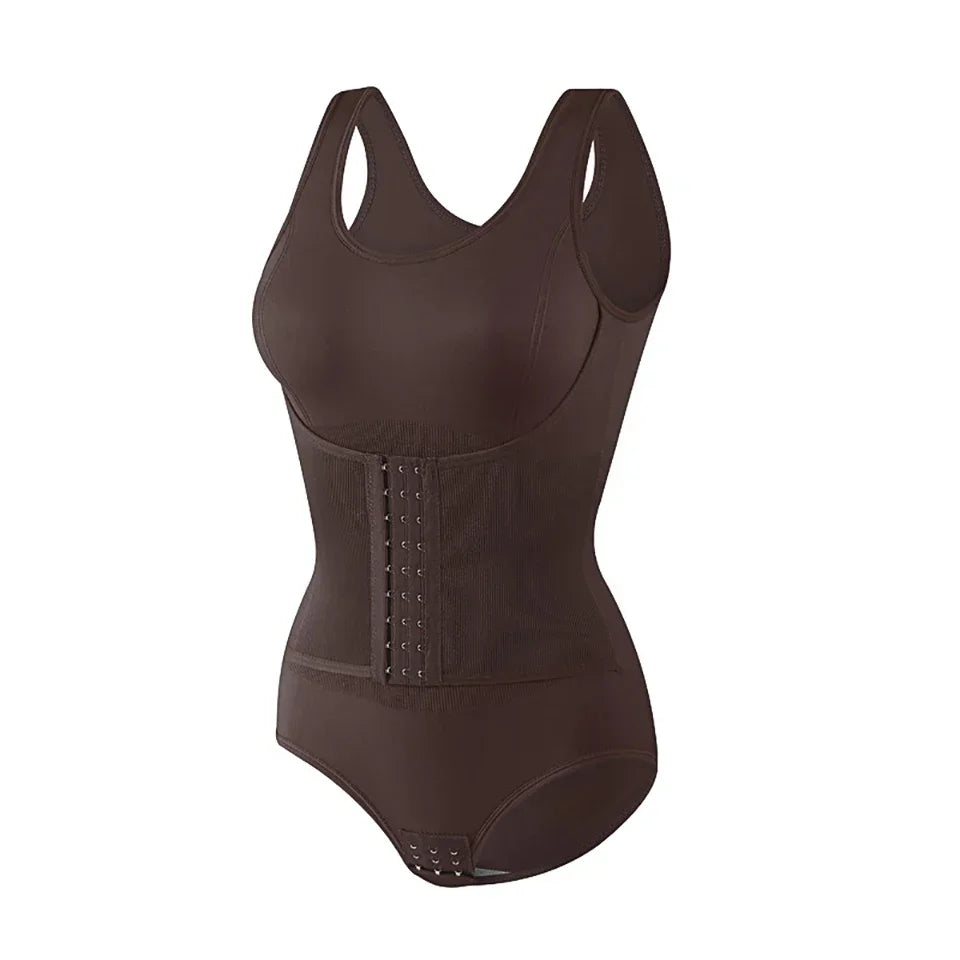 2025 Women’s Zipper Bodysuit Shapewear – Tummy Control Waist Trainer Slimming Corset Top