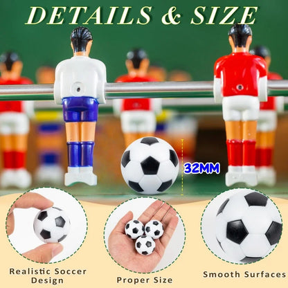 6/8/10pcs Foosball Table Balls – 32mm Replacement Soccer Balls for Tabletop Game Accessories