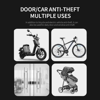 Bicycle 4-Digit Combination Wire Lock – Anti-Theft Mountain Bike & Motorcycle Security Cable Lock Flying Lock Design