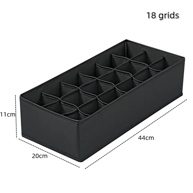 Underwear & Socks Organizer Box – Drawer Dividers for Bras, Pants, Scarves, Ties, Jeans, and Clothing Storage