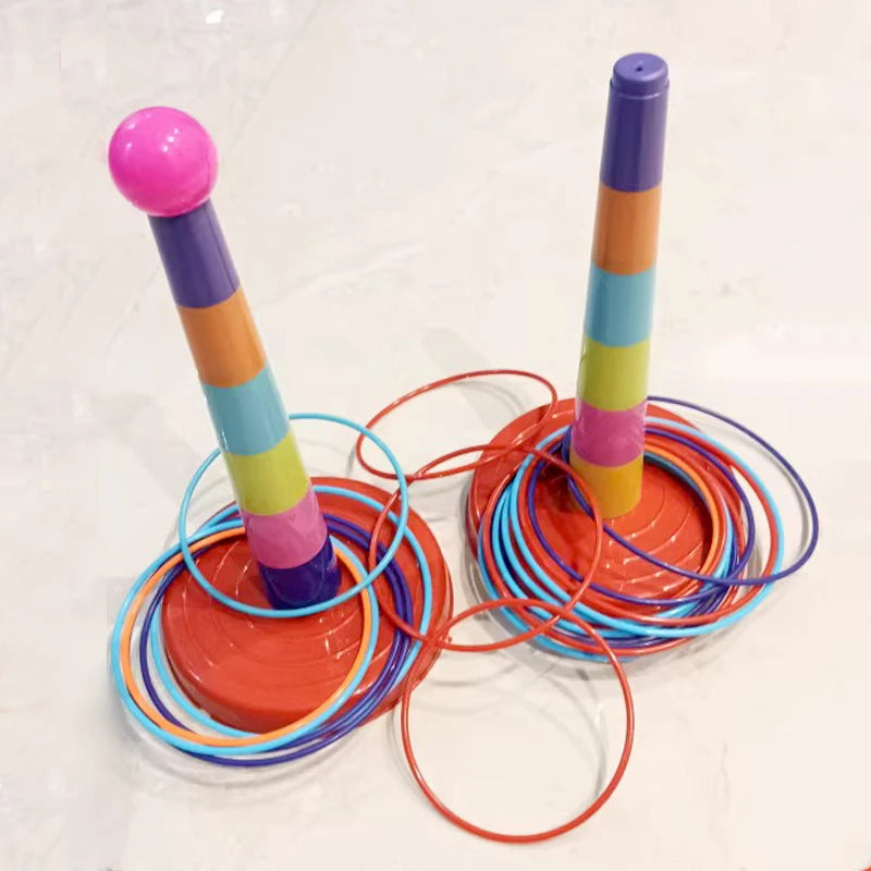 Kids Throw Ring Stacking Circle Game Toy – Interactive Indoor & Outdoor Parent-Child Educational Early Learning Fun Gift