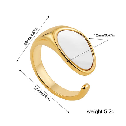 Vintage Stainless Steel Chunky Ring – Punk Irregular Adjustable Open Ring for Women, Wedding Jewelry Gift