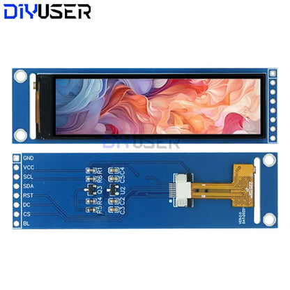 DIYUSER 2.25-Inch TFT LCD ST7789 Display - 76×284 SPI Full-View Color Screen Module
