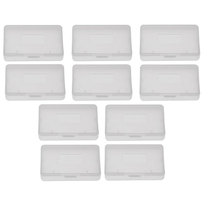 10pcs Transparent Anti-Dust Cartridge Game Cases — Protective Boxes for Nintendo Game Boy Advance (GBA) Games