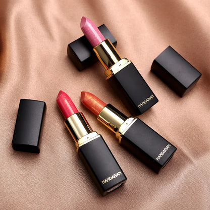 Handaiyan 9 Colors Lipstick – Glitter, Matte, Velvet, Nude, Shimmer, Sexy Red, Long-Lasting, Waterproof Professional Makeup