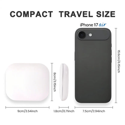 LED Lighted Compact Makeup Mirror - 1X/2X Magnifying Folding Pocket Travel Mirror for Purse & Gift