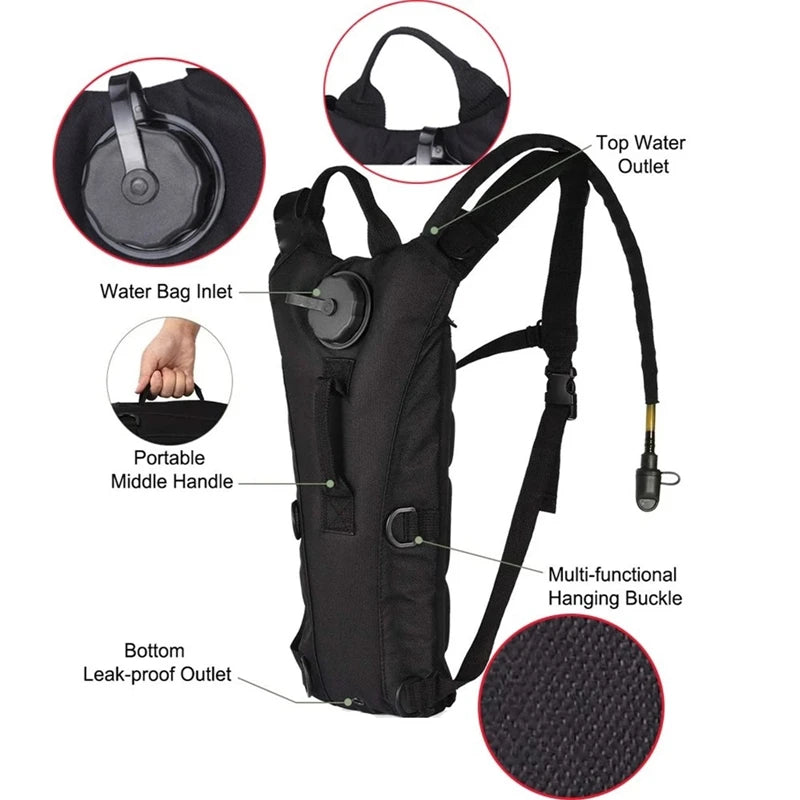3L Waterproof Water Bag Backpack – Outdoor Sports, Cycling, Mountaineering Travel Hydration Pack