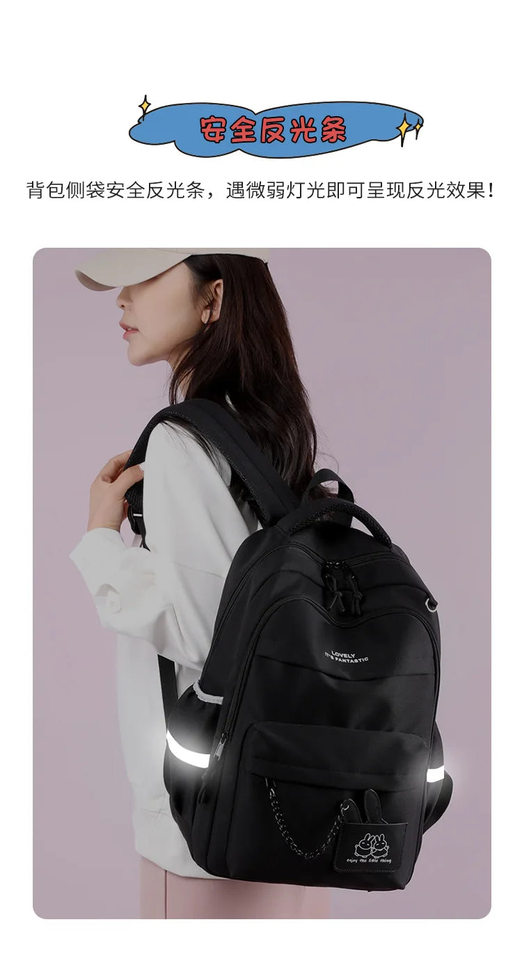 Girls’ School Backpack | Purple & Pink Large Capacity Bookbag for Kids, Primary Students Gift