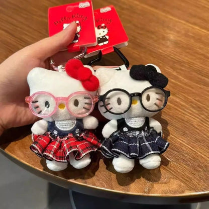 Cute Cartoon Girl Plush Keychain - Adorable Doll Bag Pendant & Gift for Girls