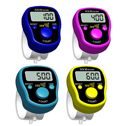 Mini Stitch Marker Finger Counter — LCD Electronic Digital Row Counting Tally Tool