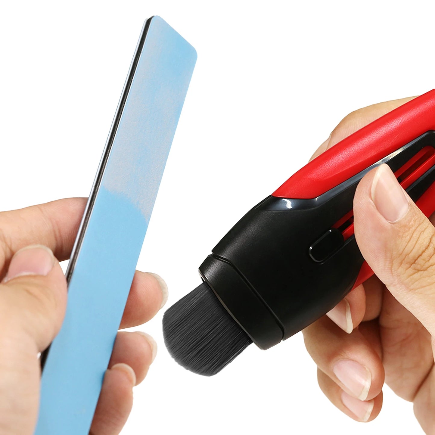 DSPIAE PT-RDB Retractable Double-Tip Dust Brush – Model Cleaning Tool for Assembly, Military & DIY Hobby Building