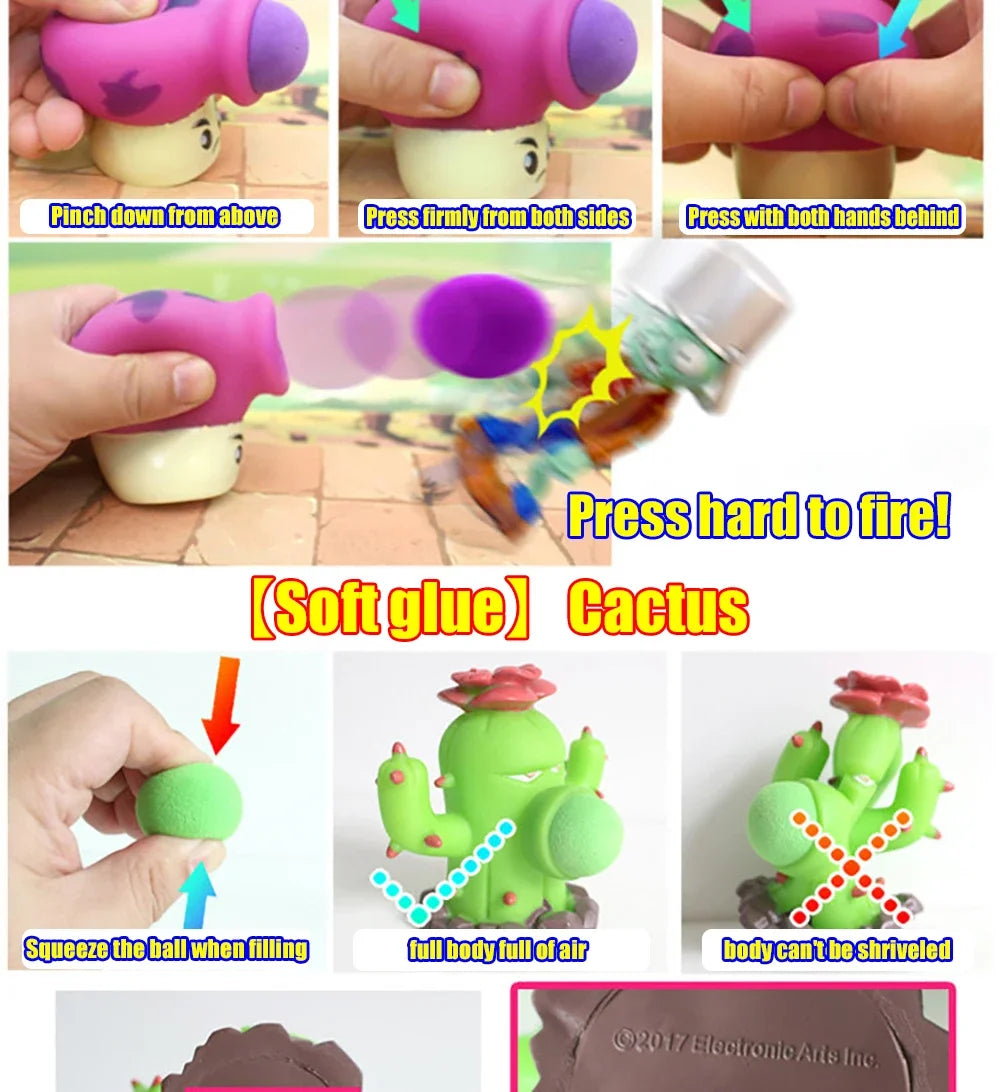 Plants vs Zombies PVZ Pea Shooter Boss Action Figure – Dave Allstar Toy Doll for Kids Gift