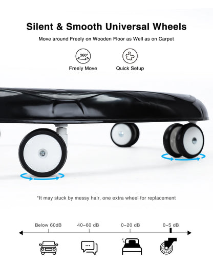 UBRAVOO Adjustable Baby Walker – Round Folding Toddler Walker with Universal Wheels, 9 Height Settings for Ages 6-18 Months, Model ZM01